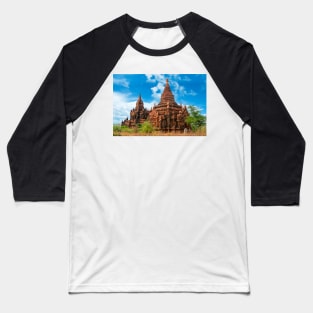 Bagan Pagodas3, Burma. Baseball T-Shirt